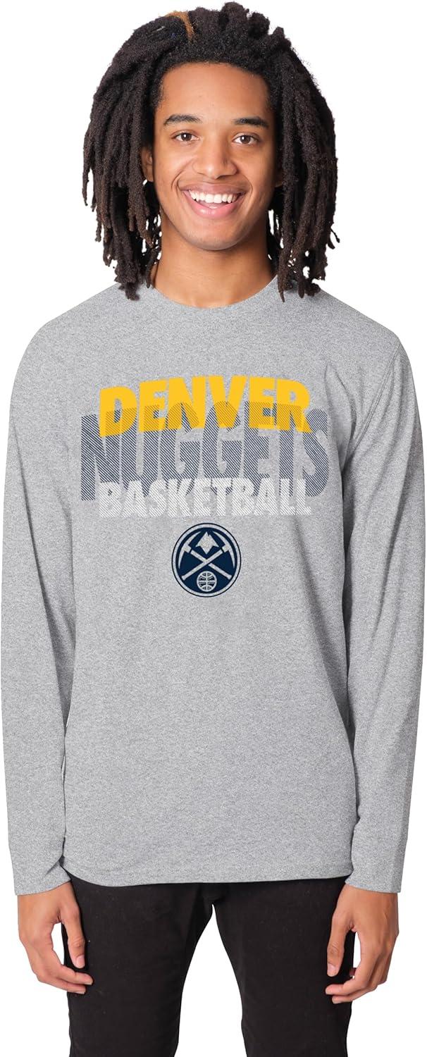 imageUltra Game Mens NBA Official Super Soft Supreme Long Sleeve TShirtHeather Gray