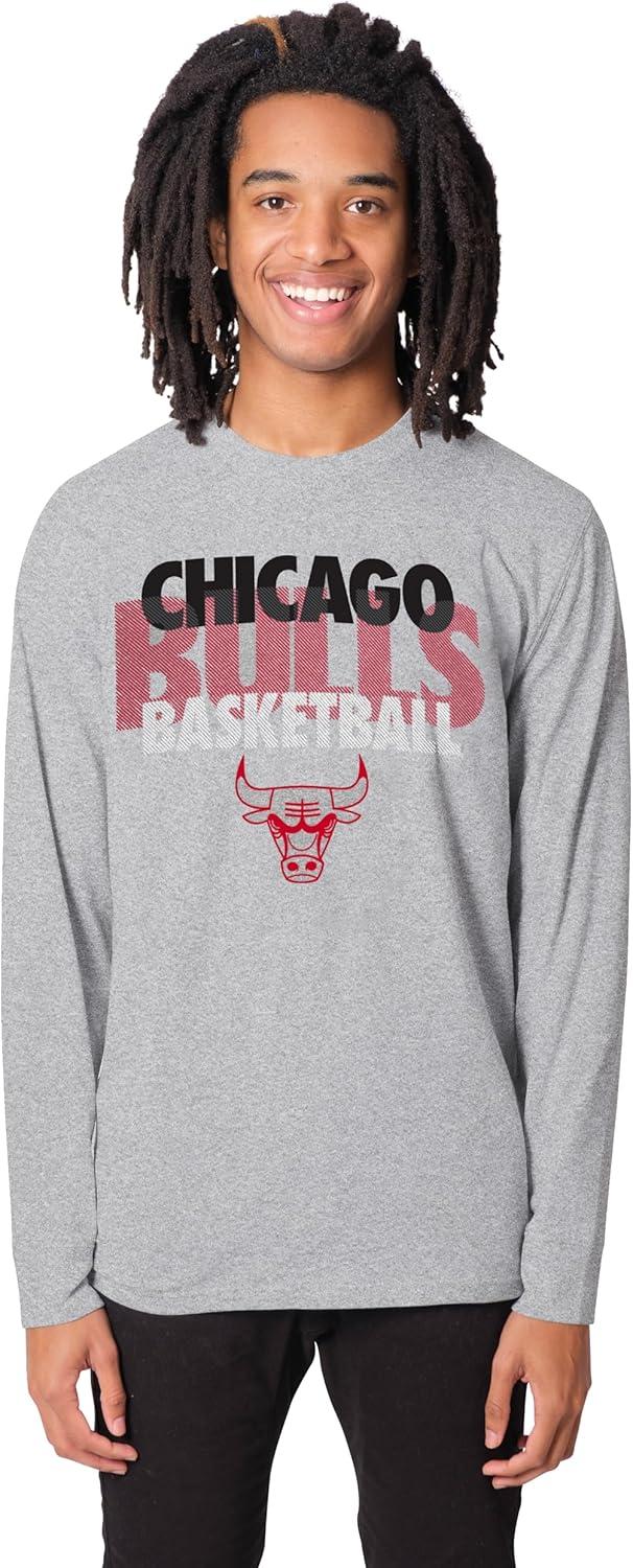 imageUltra Game Mens NBA Official Super Soft Supreme Long Sleeve TShirtHeather Gray