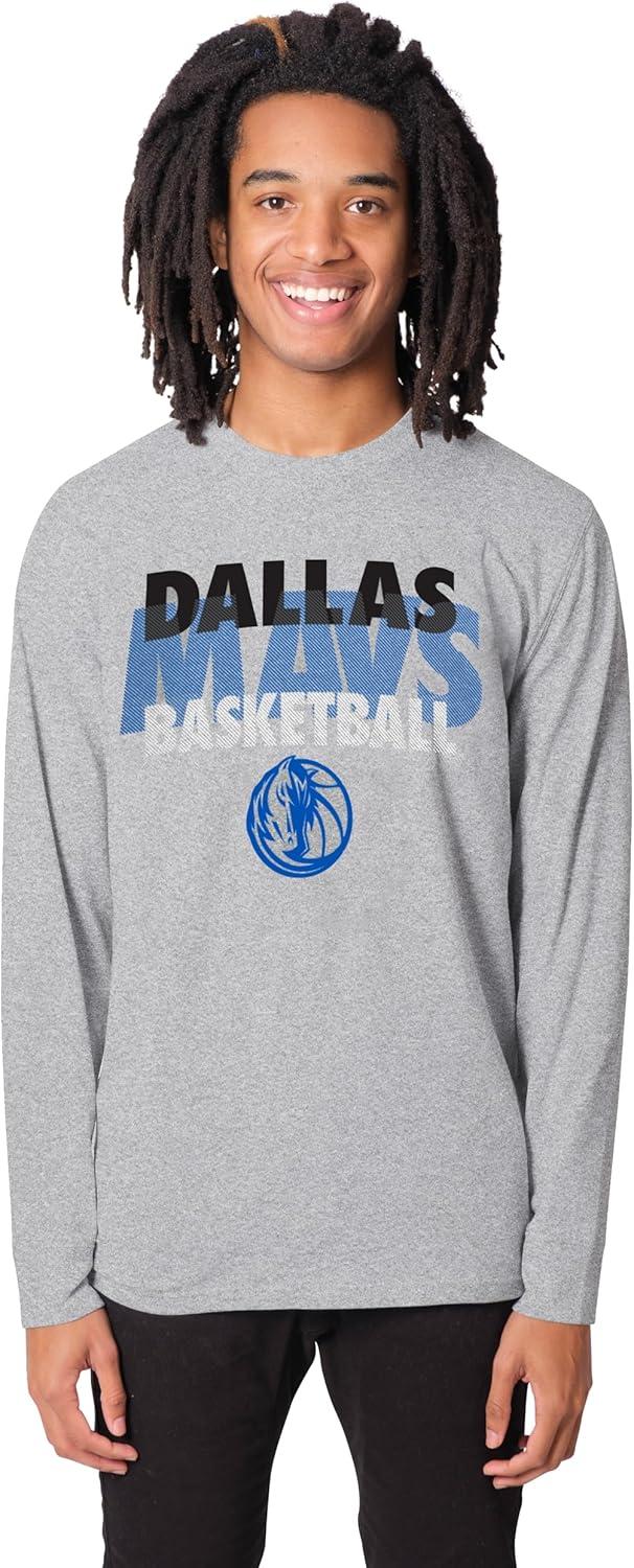 imageUltra Game Mens NBA Official Super Soft Supreme Long Sleeve TShirtHeather Gray