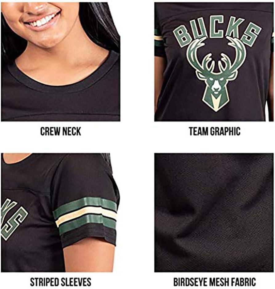 imageUltra Game Womens NBA Official Super Soft Mesh TShirtBlack