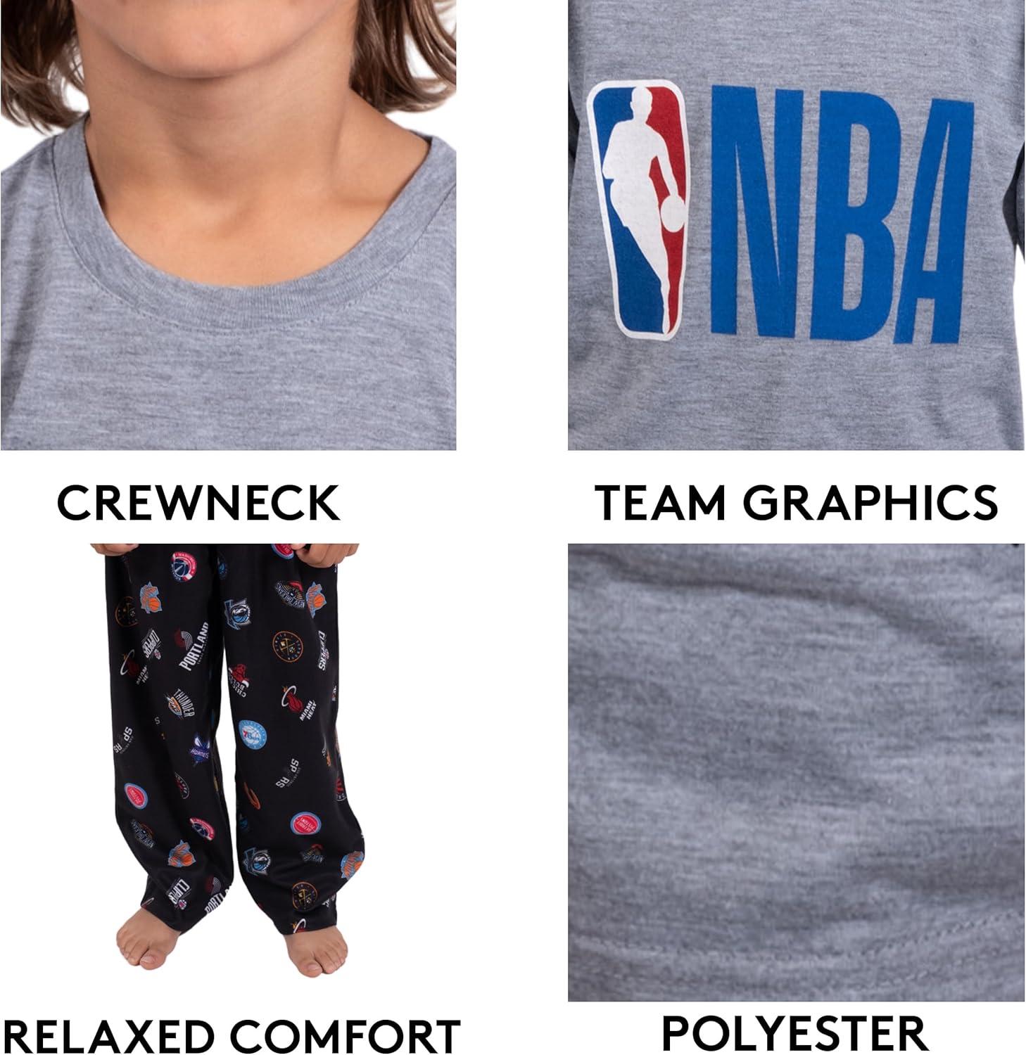 imageUltra Game Youth NBA Official 2 Piece Pajama Pants ampamp TShirt SetToddler Sizes