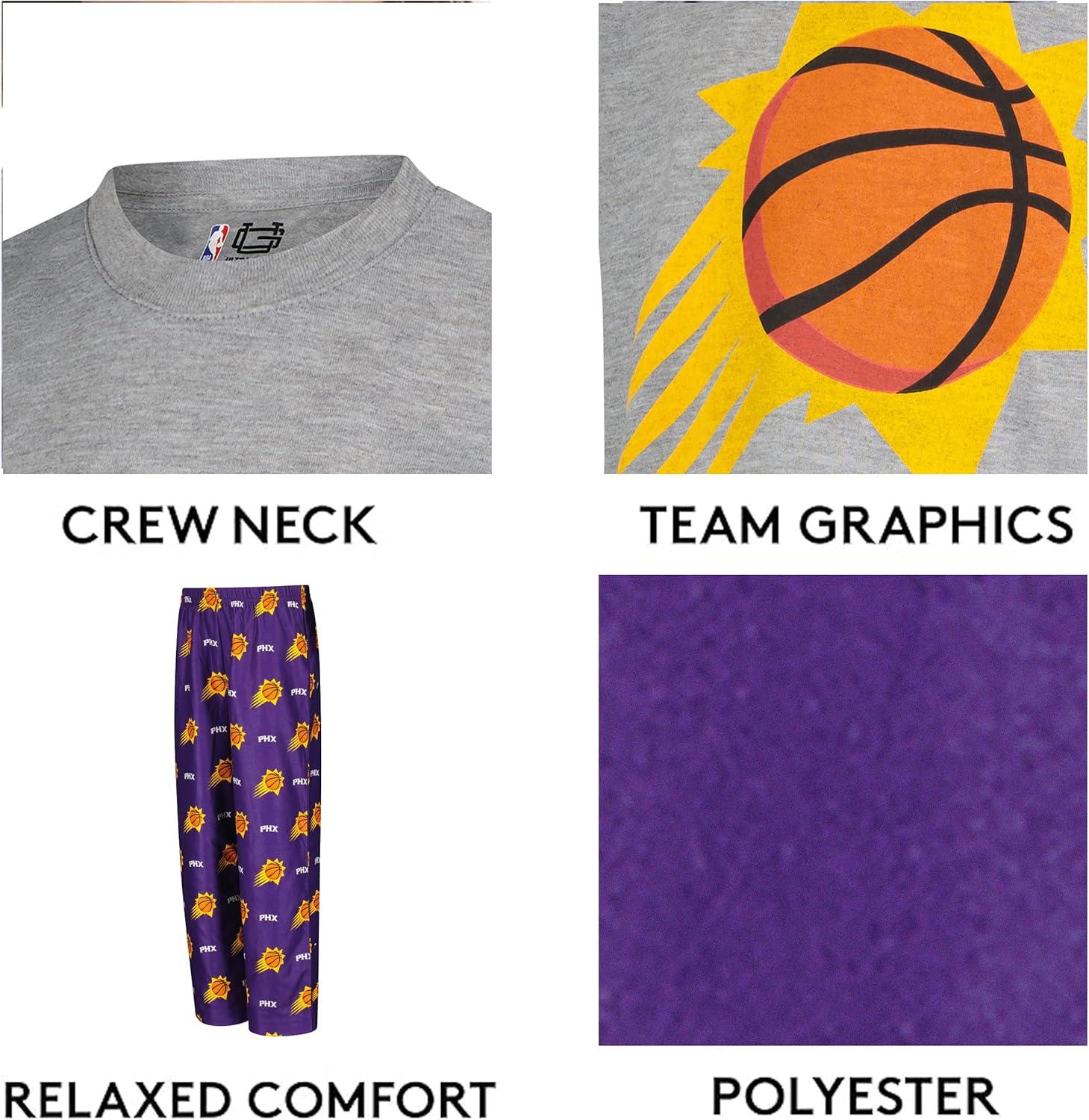 imageUltra Game Youth NBA Official 2 Piece Pajama Pants ampamp TShirt SetToddler Sizes