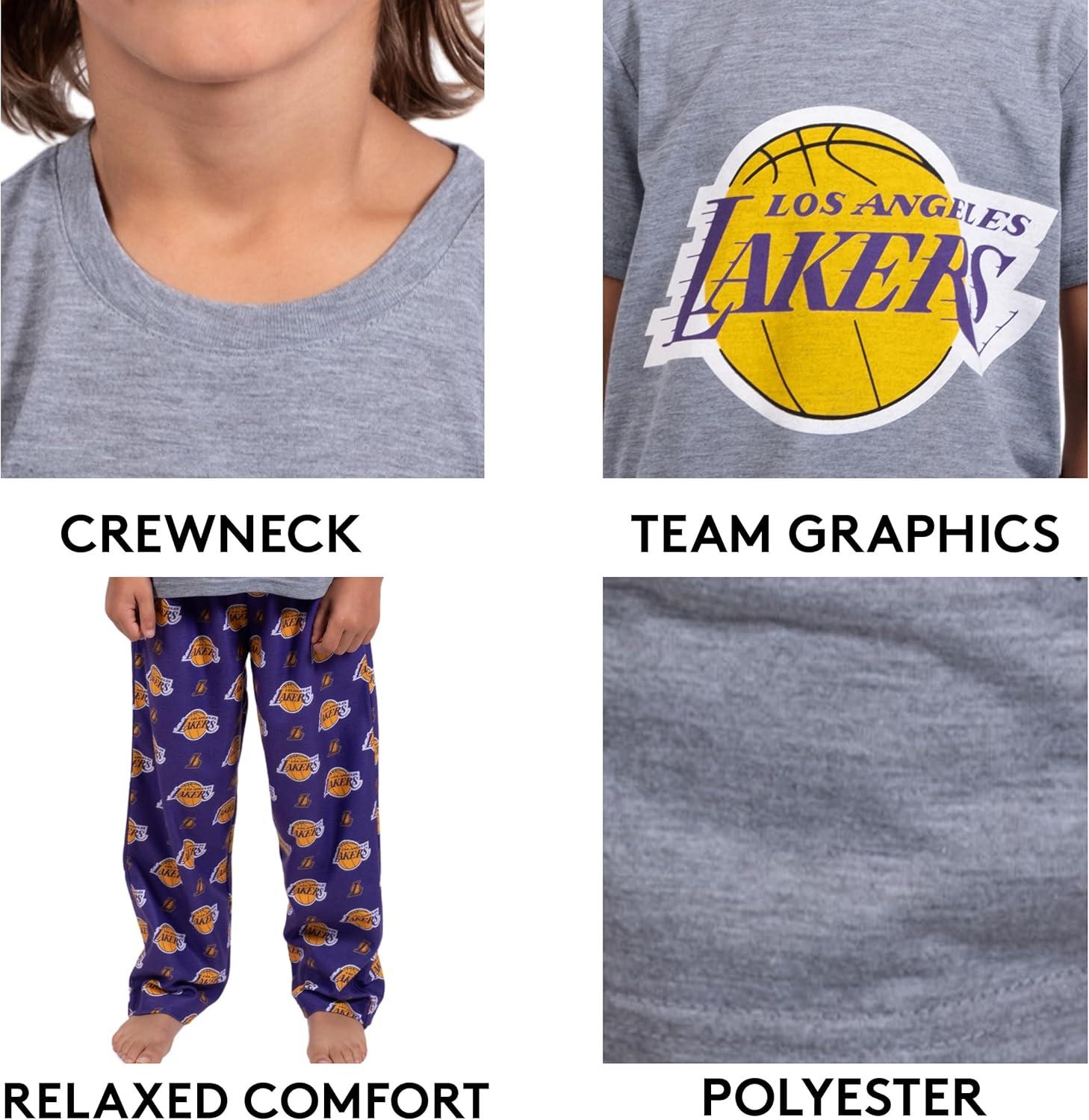 imageUltra Game Youth NBA Official 2 Piece Pajama Pants ampamp TShirt SetToddler Sizes