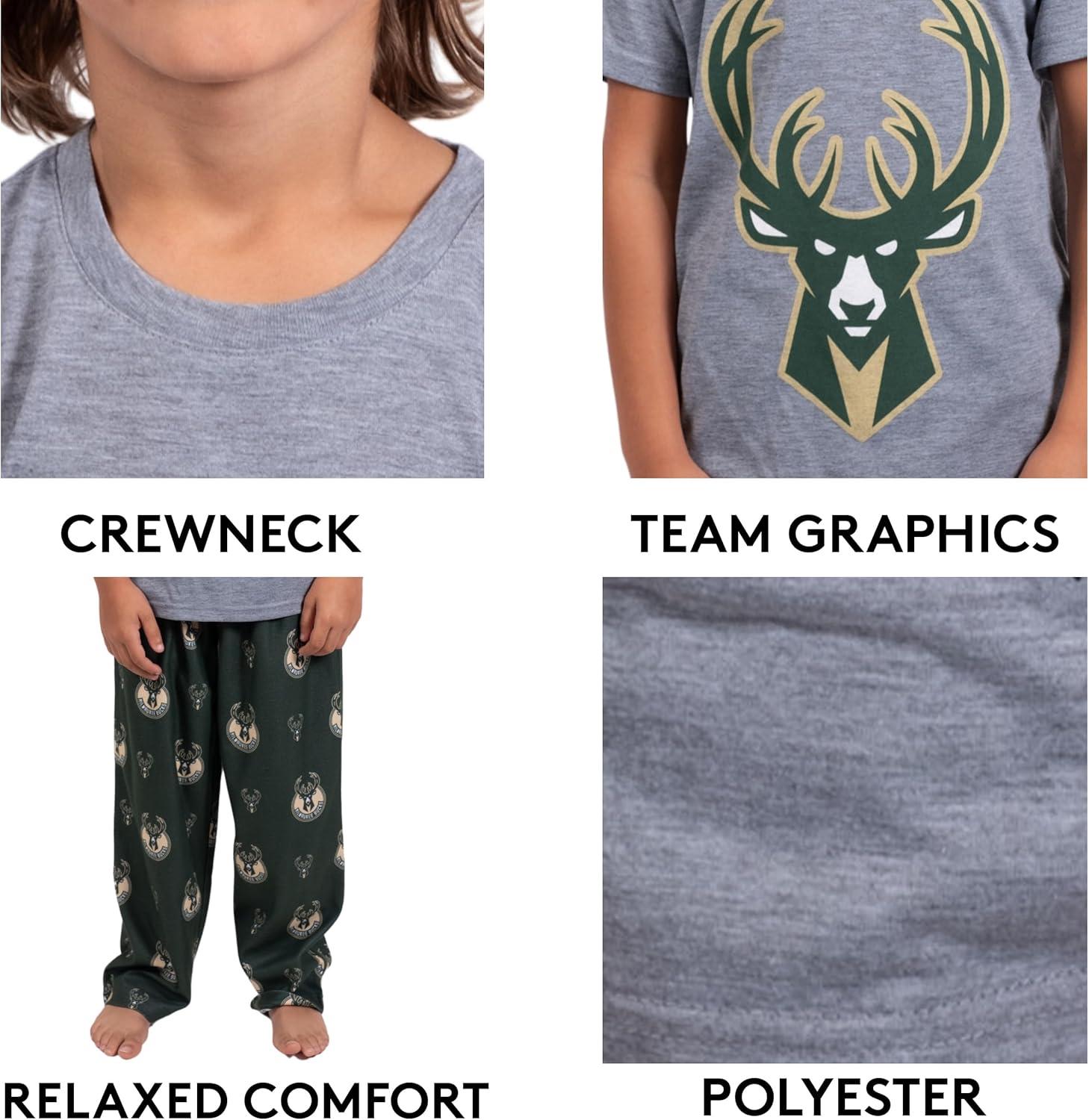 imageUltra Game Youth NBA Official 2 Piece Pajama Pants ampamp TShirt SetToddler Sizes