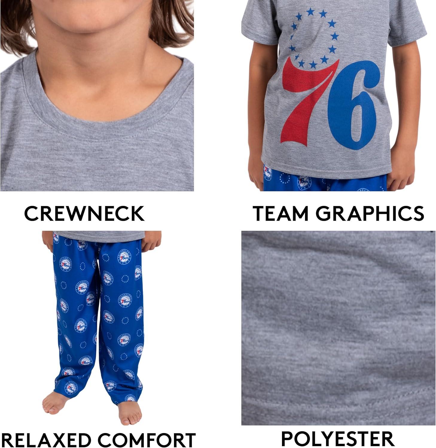imageUltra Game Youth NBA Official 2 Piece Pajama Pants ampamp TShirt SetToddler Sizes