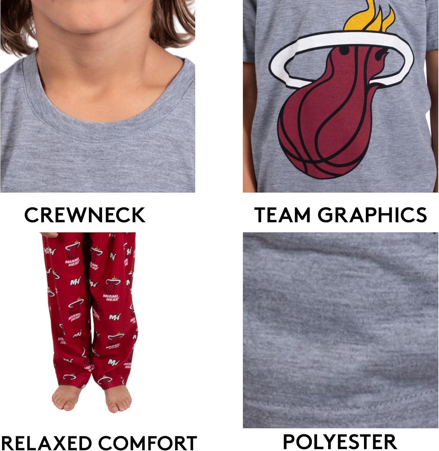 imageUltra Game Youth NBA Official 2 Piece Pajama Pants ampamp TShirt SetToddler Sizes