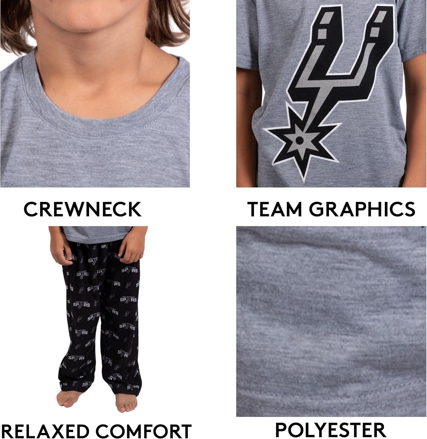imageUltra Game Youth NBA Official 2 Piece Pajama Pants ampamp TShirt SetToddler Sizes