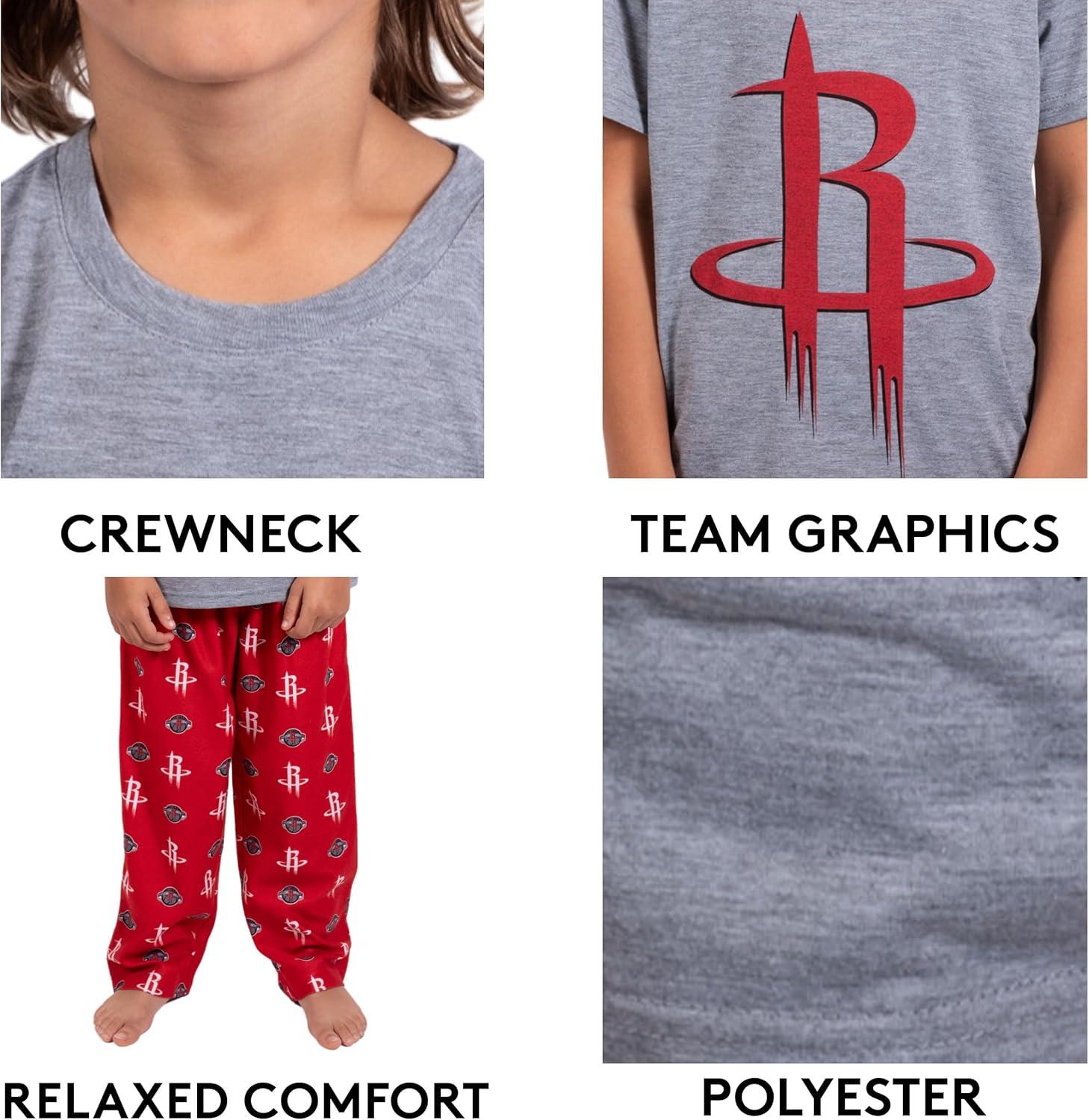 imageUltra Game Youth NBA Official 2 Piece Pajama Pants ampamp TShirt SetToddler Sizes