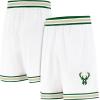 imageUltra Game Mens NBA Official Active Knit 8quot Showtime Basketball Training ShortsWhite