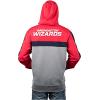 imageUltra Game Mens NBA Official Contrast Back Cut Full Zip Hoodie SweatshirtRed