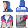 imageUltra Game Mens NBA Official Contrast Back Cut Full Zip Hoodie SweatshirtRoyal