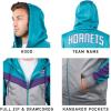 imageUltra Game Mens NBA Official Contrast Back Cut Full Zip Hoodie SweatshirtTeal