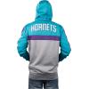 imageUltra Game Mens NBA Official Contrast Back Cut Full Zip Hoodie SweatshirtTeal
