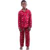 imageUltra Game Youth NBA Official 2Piece Pajama Pants ampamp Button Down Shirt SetBoys Sizes