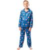 imageUltra Game Youth NBA Official 2Piece Pajama Pants ampamp Button Down Shirt SetBoys Sizes