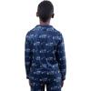 imageUltra Game Youth NBA Official 2Piece Pajama Pants ampamp Button Down Shirt SetBoys Sizes