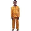 imageUltra Game Youth NBA Official 2Piece Pajama Pants ampamp Button Down Shirt SetBoys Sizes