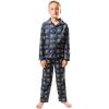 imageUltra Game Youth NBA Official 2Piece Pajama Pants ampamp Button Down Shirt SetBoys Sizes