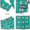 imageUltra Game Youth NBA Official 2Piece Pajama Pants ampamp Button Down Shirt SetBoys Sizes