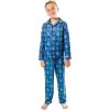 imageUltra Game Youth NBA Official 2Piece Pajama Pants ampamp Button Down Shirt SetBoys Sizes