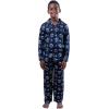 imageUltra Game Youth NBA Official 2Piece Pajama Pants ampamp Button Down Shirt SetTeam Color
