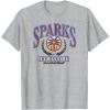 imageWNBA Los Angeles Sparks Top Class Out Of Bounds TShirtHeather Grey