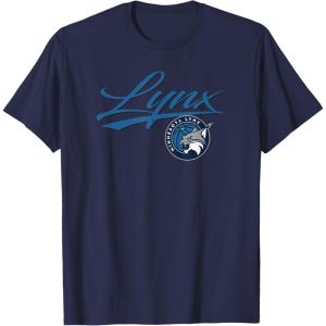 imageWNBA Minnesota Lynx Officially Licensed TShirt Small BlackNavy Blue