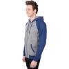 imageUltra Game Mens NFL Official Bomber Satin Jacket HoodieHeather Gray