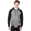 imageUltra Game Mens NFL Official Bomber Satin Jacket HoodieHeather Gray
