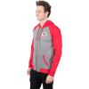 imageUltra Game Mens NFL Official Bomber Satin Jacket HoodieHeather Gray