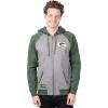 imageUltra Game Mens NFL Official Bomber Satin Jacket HoodieHeather Gray