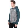 imageUltra Game Mens NFL Official Bomber Satin Jacket HoodieHeather Gray