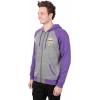imageUltra Game Mens NFL Official Bomber Satin Jacket HoodieHeather Gray