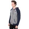 imageUltra Game Mens NFL Official Bomber Satin Jacket HoodieHeather Gray