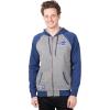 imageUltra Game Mens NFL Official Bomber Satin Jacket HoodieHeather Gray
