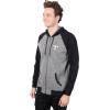 imageUltra Game Mens NFL Official Bomber Satin Jacket HoodieHeather Gray
