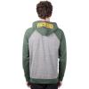 imageUltra Game Mens NFL Official Bomber Satin Jacket HoodieHeather Gray