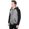 imageUltra Game Mens NFL Official Bomber Satin Jacket HoodieHeather Gray