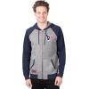imageUltra Game Mens NFL Official Bomber Satin Jacket HoodieHeather Gray