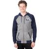 imageUltra Game Mens NFL Official Bomber Satin Jacket HoodieHeather Gray