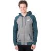 imageUltra Game Mens NFL Official Bomber Satin Jacket HoodieHeather Gray