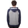 imageUltra Game Mens NFL Official Bomber Satin Jacket HoodieHeather Gray