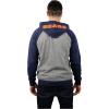 imageUltra Game Mens NFL Official Bomber Satin Jacket HoodieHeather Gray