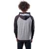 imageUltra Game Mens NFL Official Bomber Satin Jacket HoodieHeather Gray