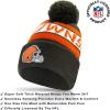 imageUltra Game NFL Official Adults Unisex Super Soft Winter Beanie Knit Hat with Extra Warm Touch Screen Gloves Cleveland Browns Team Color 1 1SIZE