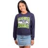 imageUltra Game NFL womens Nfl Official Super Soft Oversized Cozy SweatshirtTeam Color Distressed