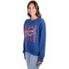 imageUltra Game NFL womens Nfl Official Super Soft Oversized Cozy SweatshirtTeam Color Distressed