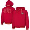 imageUltra Game Mens NFL Official Bomber Satin Jacket HoodieTeam Color