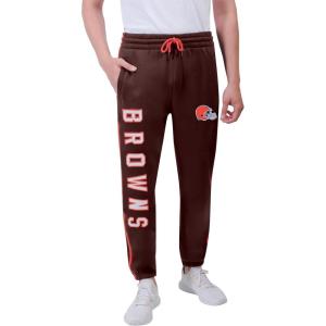 imageUltra Game NFL Official Adults Active Super Soft Fleece Game Day Jogger Sweatpants  Unisex Cleveland Browns Team Color Medium