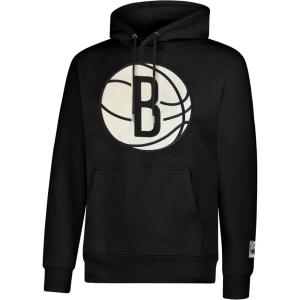 imageUltra Game Adults NBA Official Classic Embroidered Hoodie Sweatshirt Brooklyn Nets Team Color Small